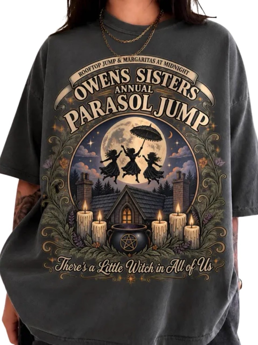 Comfort Colors Pepper Owens Sisters Parasol Jump Graphic Tee